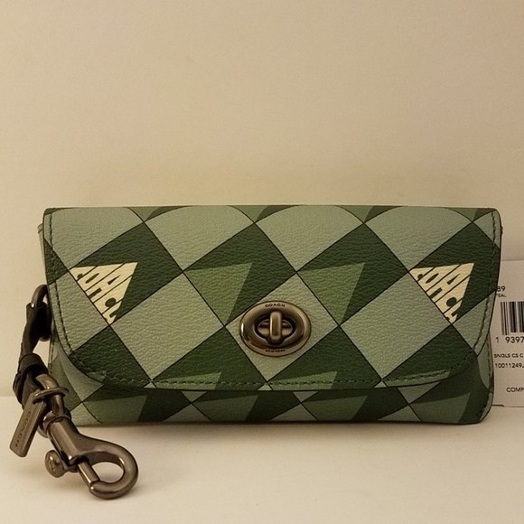 Coach Accessories - $55 *NEW* COACH Sunglass Case With Check Geo Print